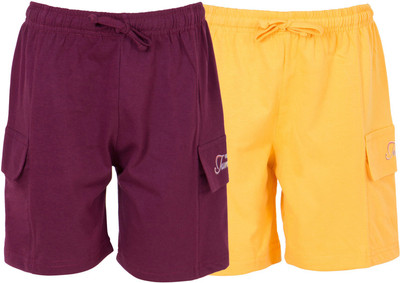 

Ultra Fit Short For Boys Self Design Cotton Linen Blend, Cotton Nylon Blend, Cotton Linen Blend(Multicolor, Pack of 2), Wine & yellow