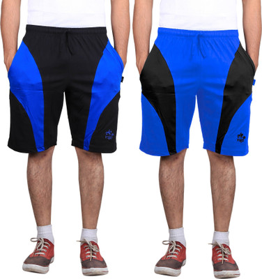 Vego Self Design Men Black Night Shorts