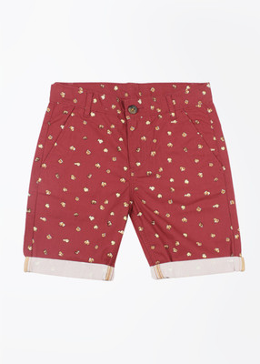 

United Colors of Benetton Short For Boys Casual Printed Cotton(Red, Pack of 1, 902