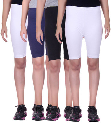 

Alisha Solid Women's Multicolor Cycling Shorts, Black;navy;white