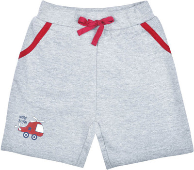 

Wow Mom Short For Boys Cotton Linen Blend, Cotton Nylon Blend, Cotton Linen Blend(Grey, Grey melange
