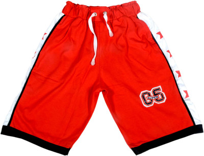 

Hey Baby Short For Boys Cotton Lycra Blend(Red, Pack of 1