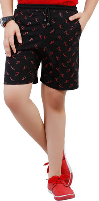 

Fizzi Printed Men's Black Bermuda Shorts