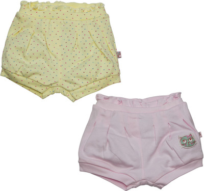 

FS Mini Klub Short For Girls Cotton(Multicolor, Pack of 2, Pinkandaop