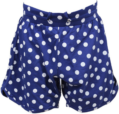 

Trmpi Short For Girls Polka Print Cotton Linen Blend, Cotton Nylon Blend, Cotton Linen Blend(Blue