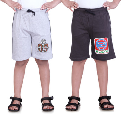 

Dongli Short For Boys Cotton Linen Blend, Cotton Nylon Blend, Cotton Linen Blend(Grey, Pack of 2, Grey & multicolor