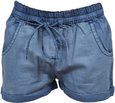 

Trmpi Short For Girls Cotton Linen Blend, Cotton Nylon Blend, Cotton Linen Blend(Blue, Pack of 1