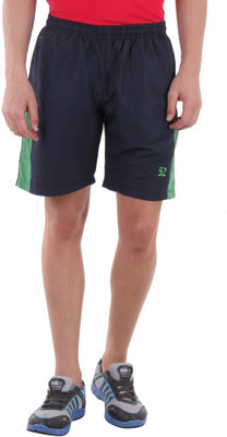 

Sports 52 Wear Solid Men's Dark Blue, Green Sports Shorts, Navy.green.