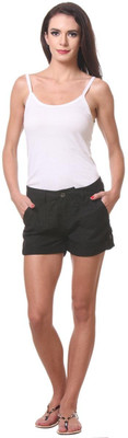 

Kotty Solid Women's Black Basic Shorts