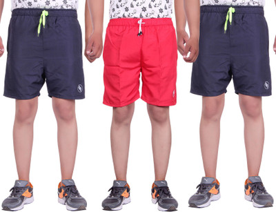 

Belmarsh Striped Men's Multicolor Sports Shorts, Navy;red
