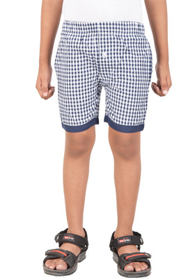 

Gkidz Short For Boys Cotton Linen Blend, Cotton Nylon Blend, Cotton Linen Blend(Blue, Pack of 1