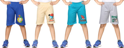 

Dongli Short For Boys Cotton Linen Blend, Cotton Nylon Blend, Cotton Linen Blend(Multicolor, Pack of 4, Combo color