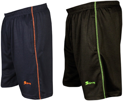 sampy Solid Men Multicolor Gym Shorts