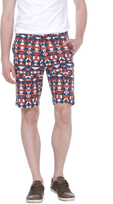 BASICS Solid Men Green Basic Shorts