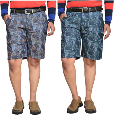BRITISH TERMINAL Printed Men Multicolor Bermuda Shorts
