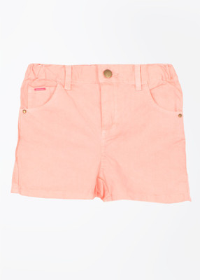 

People Short For Girls Solid Cotton(Orange, Neon pink / orange