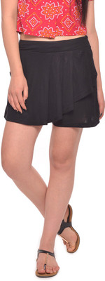 

Vvoguish Solid Women's Black Basic Shorts
