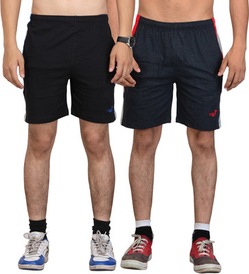 Vego Solid Men Multicolor Basic Shorts