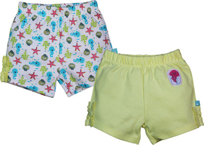 

FS Mini Klub Short For Girls Printed Cotton Linen Blend, Cotton Nylon Blend, Cotton Linen Blend(Multicolor, Pack of 2, Yellow