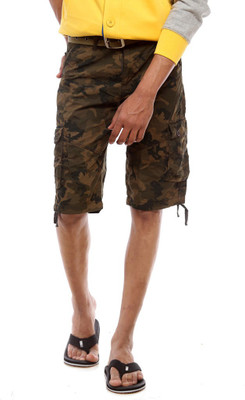 

Sports 52 Wear Printed Men's Multicolor Cargo Shorts, D.green
