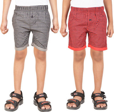 

Gkidz Short For Boys Cotton Linen Blend, Cotton Nylon Blend, Cotton Linen Blend(Grey, Pack of 2, Green