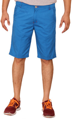 

Clickroo Solid Men's Blue Chino Shorts