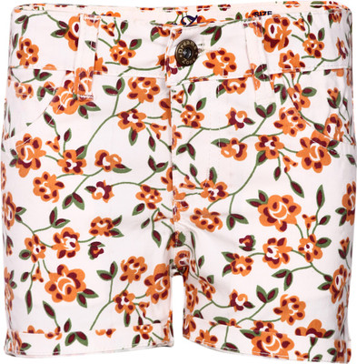 

Dreamszone Printed Women's Orange Hotpants