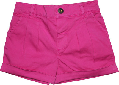 

FS Mini Klub Short For Girls Printed Cotton Linen Blend, Cotton Nylon Blend, Cotton Linen Blend(Pink, Pack of 1
