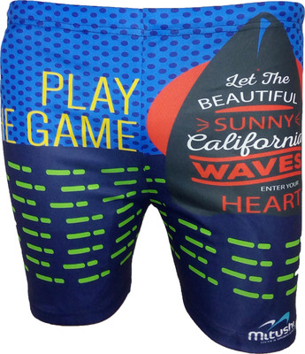 

Mitushi Products Printed Men's Blue Swim Shorts, Navy blue