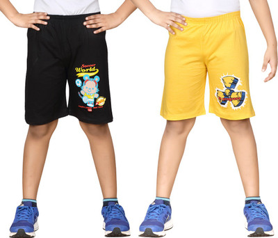 

Dongli Short For Boys Cotton Linen Blend, Cotton Nylon Blend, Cotton Linen Blend(Black, Pack of 2, Combo color