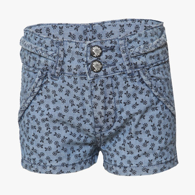 

Tales & Stories Short For Girls Floral Print Cotton Linen Blend, Cotton Nylon Blend, Cotton Linen Blend(Grey, Pack of 1