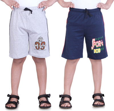

Dongli Short For Boys Cotton Linen Blend, Cotton Nylon Blend, Cotton Linen Blend(Grey, Pack of 2, Grey & dark blue