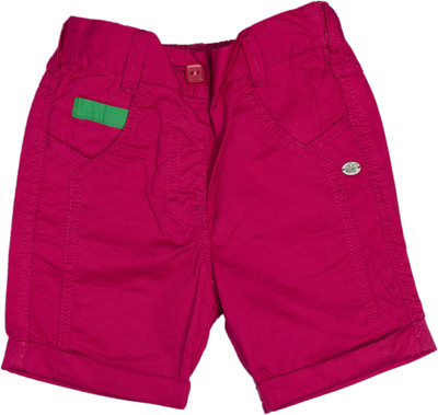 FS Mini Klub Short For Girls Cotton(Pink, Pack of 1, Hotpink