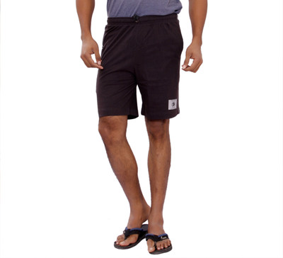 

JT International Solid Men Brown Sports Shorts, Dark brown