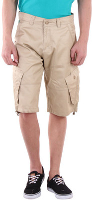 

Sports 52 Wear Solid Men's Beige Cargo Shorts
