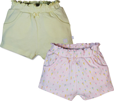 

FS Mini Klub Short For Girls Solid Cotton Linen Blend, Cotton Nylon Blend, Cotton Linen Blend(Multicolor, Pack of 2, Multi