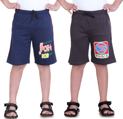 

Dongli Short For Boys Cotton Linen Blend, Cotton Nylon Blend, Cotton Linen Blend(Dark Blue, Pack of 2, Dark blue & multicolor
