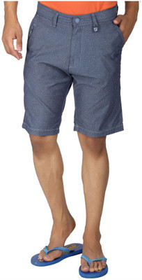 Killer Printed Men's Blue Basic Shorts, Hydrogen blue
