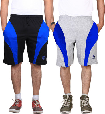 Vego Self Design Men Black Night Shorts