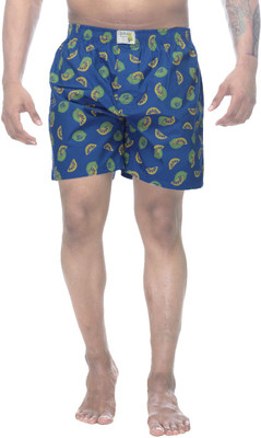 

Clickroo Printed Men's Blue Boxer Shorts