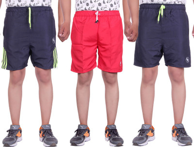 

Belmarsh Striped Men's Multicolor Sports Shorts, Navy;red