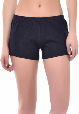 

Finesse Solid Women's Denim Dark Blue Hotpants, Indigo