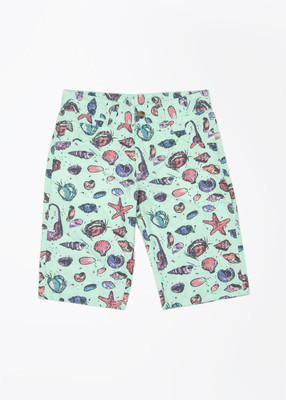 

United Colors of Benetton Short For Boys Printed Cotton(Blue, 901