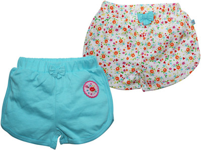 

FS Mini Klub Short For Girls Cotton(Light Blue, Pack of 2, Ltbluecombo