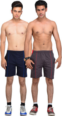 Vego Self Design Men Multicolor Basic Shorts