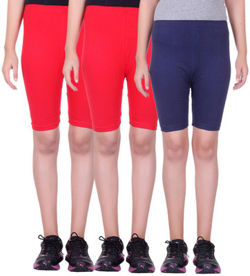 

Alisha Solid Women's Multicolor Cycling Shorts, Navy;red
