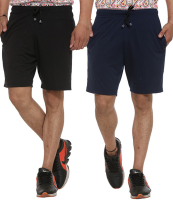 MACK JONNEY Solid Men Multicolor Basic Shorts