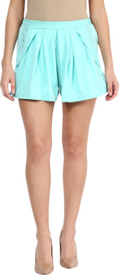 

Miss Chase Solid Women's Blue Beach Shorts, Mint