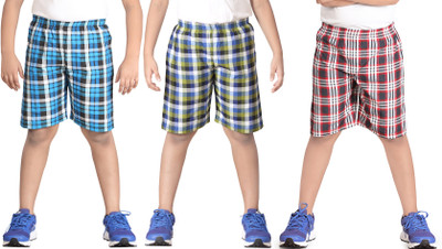 

Dongli Short For Boys Checkered Wool Acrylic Blend, Polyester Wool Blend(Multicolor