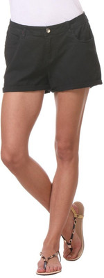 

Kotty Solid Women's Black Basic Shorts